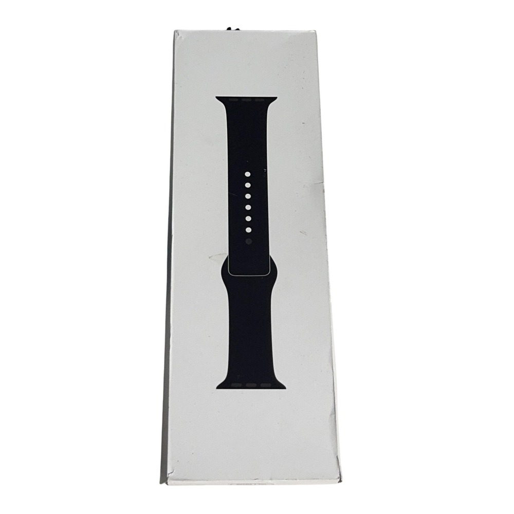Apple Sport Band 46mm Watch Strap Mens Size M/L Black Stainless Steel Pin Black